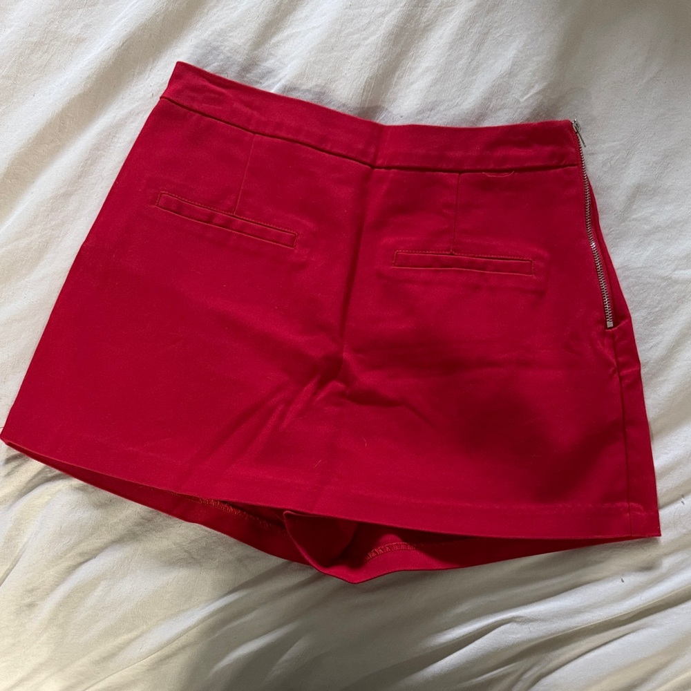 English Factory Red Skort